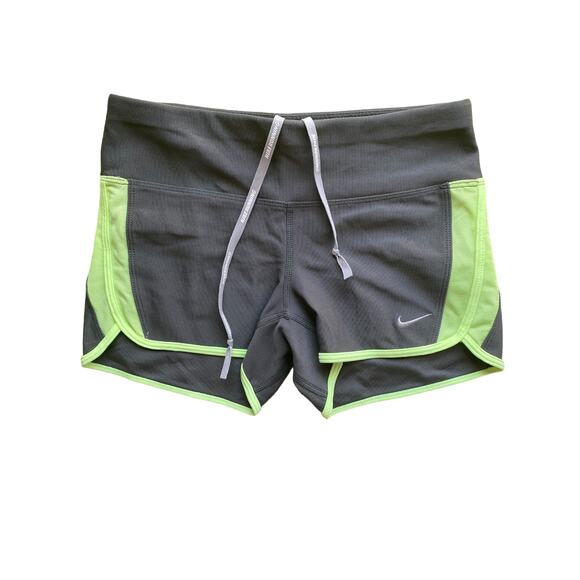 Set of 2 Nike Dri-Fit Activewear Summer Running Shorts w/ Drawstrings Black Grey - Picture 5 of 9